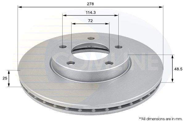 фото Тормозной диск comline adc0446v