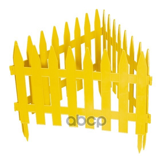 фото Забор декоративный "рейка", 28 х 300 см, желтый// palisad россия