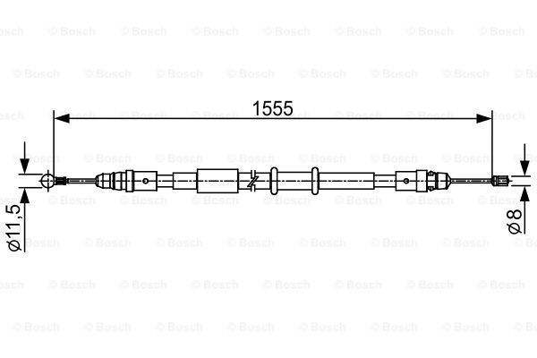 

Трос cтояночного тормоза BOSCH 1987482552