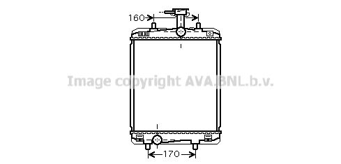 фото Радиатор охлаждения двигателя ava quality cooling toa2360