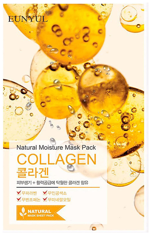 фото Маска для лица eunyul natural moisture mask pack collagen 22 мл