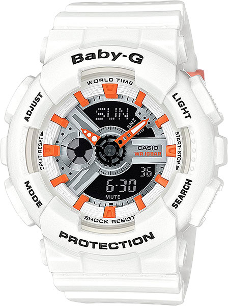 фото Наручные часы кварцевые женские casio baby-g ba-110pp-7a2