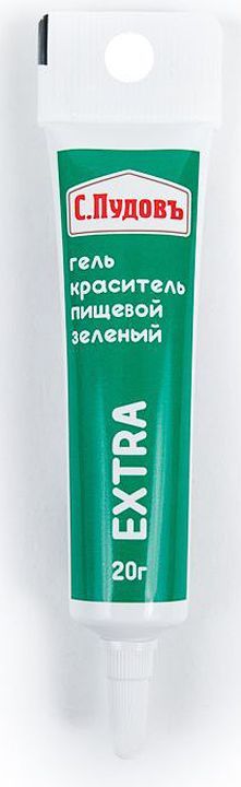 фото Пищевой краситель гелевый зеленый с.пудовъ 20 г