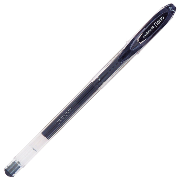 Ручка гелевая UNI Mitsubishi Pencil Signo UM-120, черная, 0,7 мм, 1 шт.