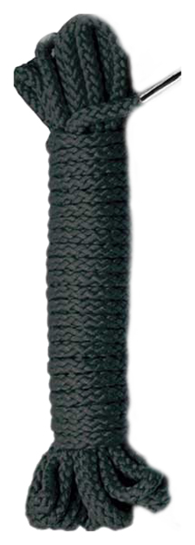 Веревка для шибари Pipedream Japanese Silk Rope полиэстер черная 10,5 м