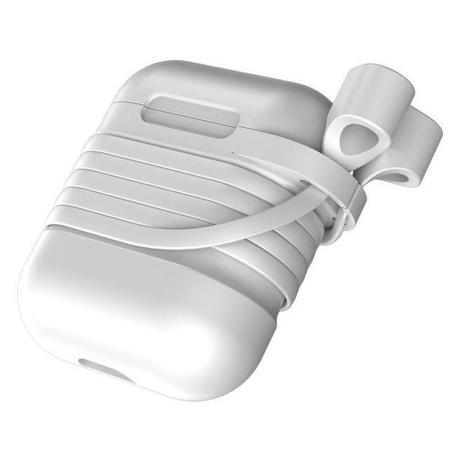 

Чехол Baseus Silicone для AirPods White, Белый