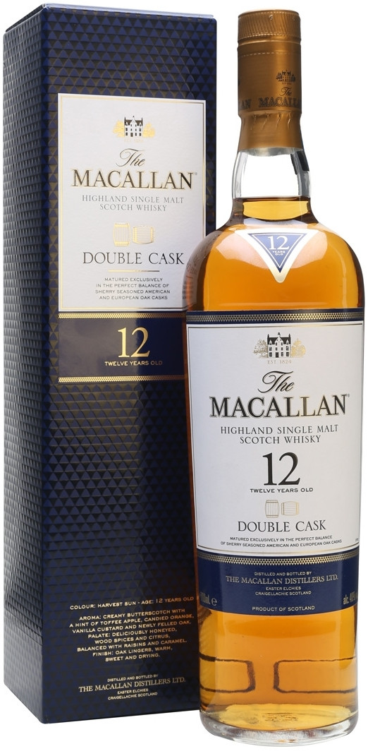 фото Виски macallan double cask 12 years old gift box 0.7 л