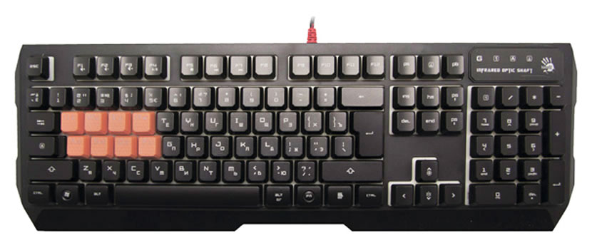 фото Игровая клавиатура a4tech bloody b188 black