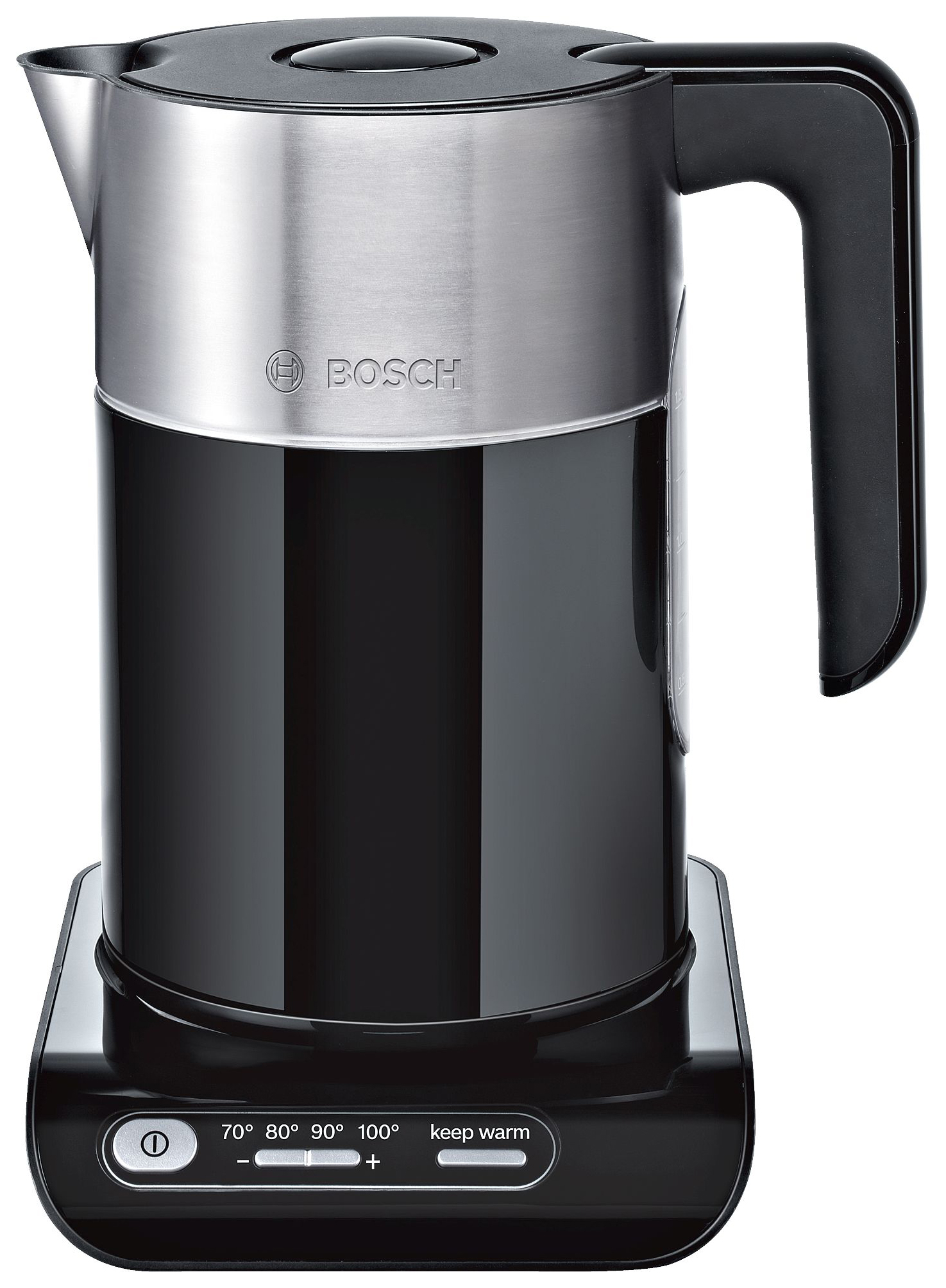 Чайник электрический Bosch Styline 1.5 л черный набор шаров пластик d 8 см 4 шт праздник красный зелёный
