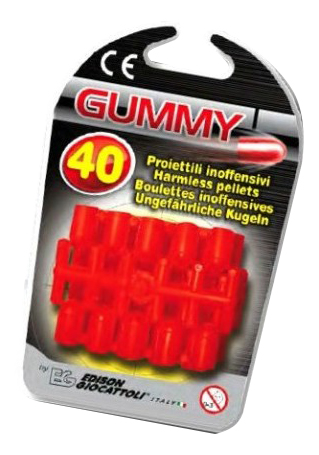 фото Пульки мягкие gummi, 40 шт edison giocattoli