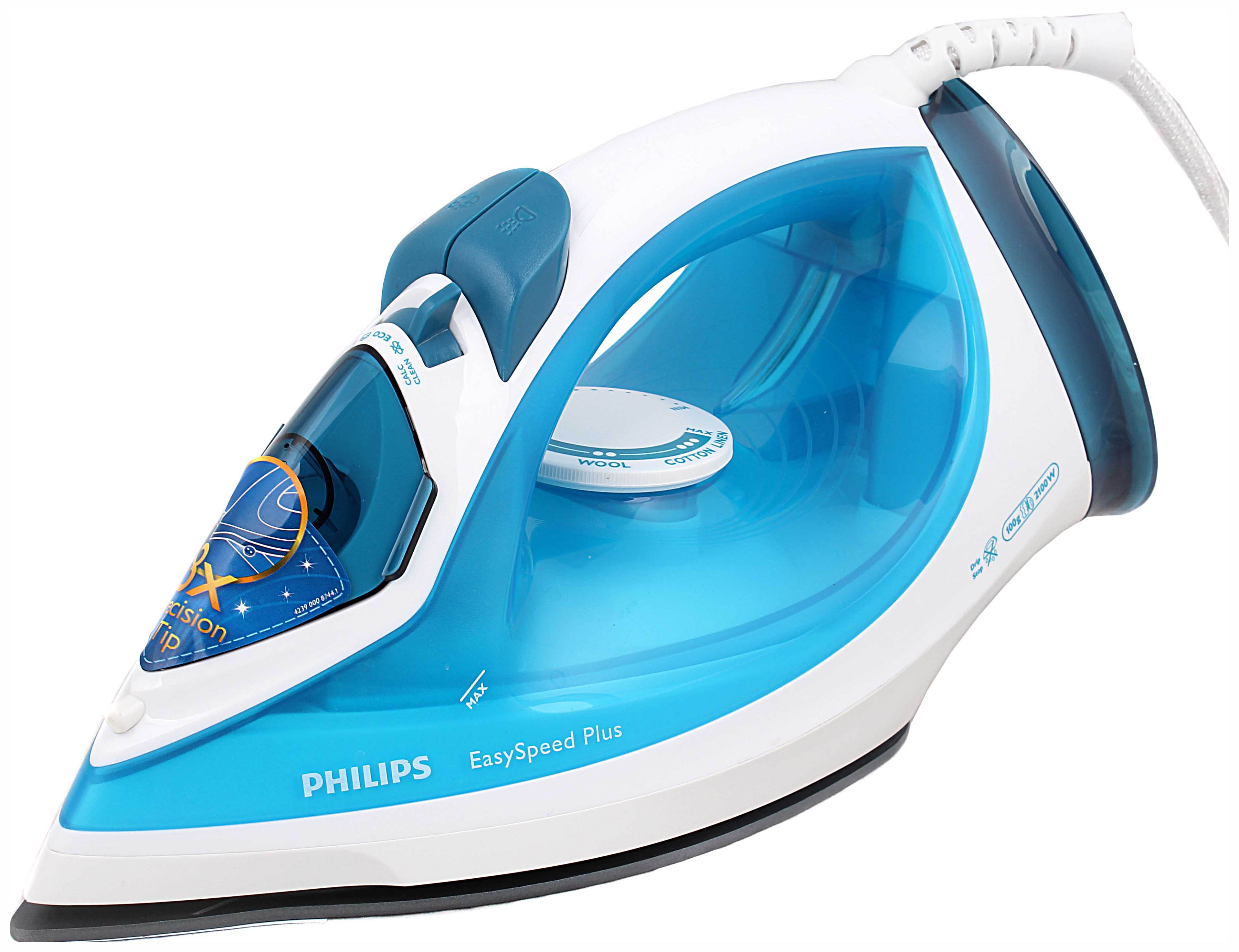 фото Утюг philips easy speed gc2040/70 white/cyan