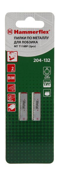 Пилка для лобзика Hammer Flex 204-132 JG MT (62735)