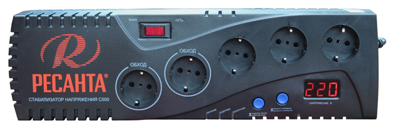 

Однофазный стабилизатор Ресанта С-1500, с-1500