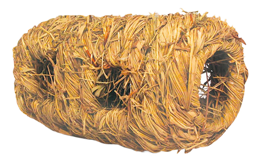 Домик для грызуна Triol стебли и травы, 9.5х9.5х17см, цвет коричневый, бежевый