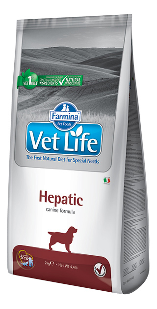 фото Сухой корм для собак farmina vet life hepatic, при печеночной недостаточности, рыба, 12кг