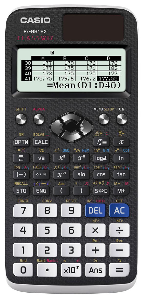 

Калькулятор Casio ClassWiz FX-991EX Белый, черный, fX-991EX