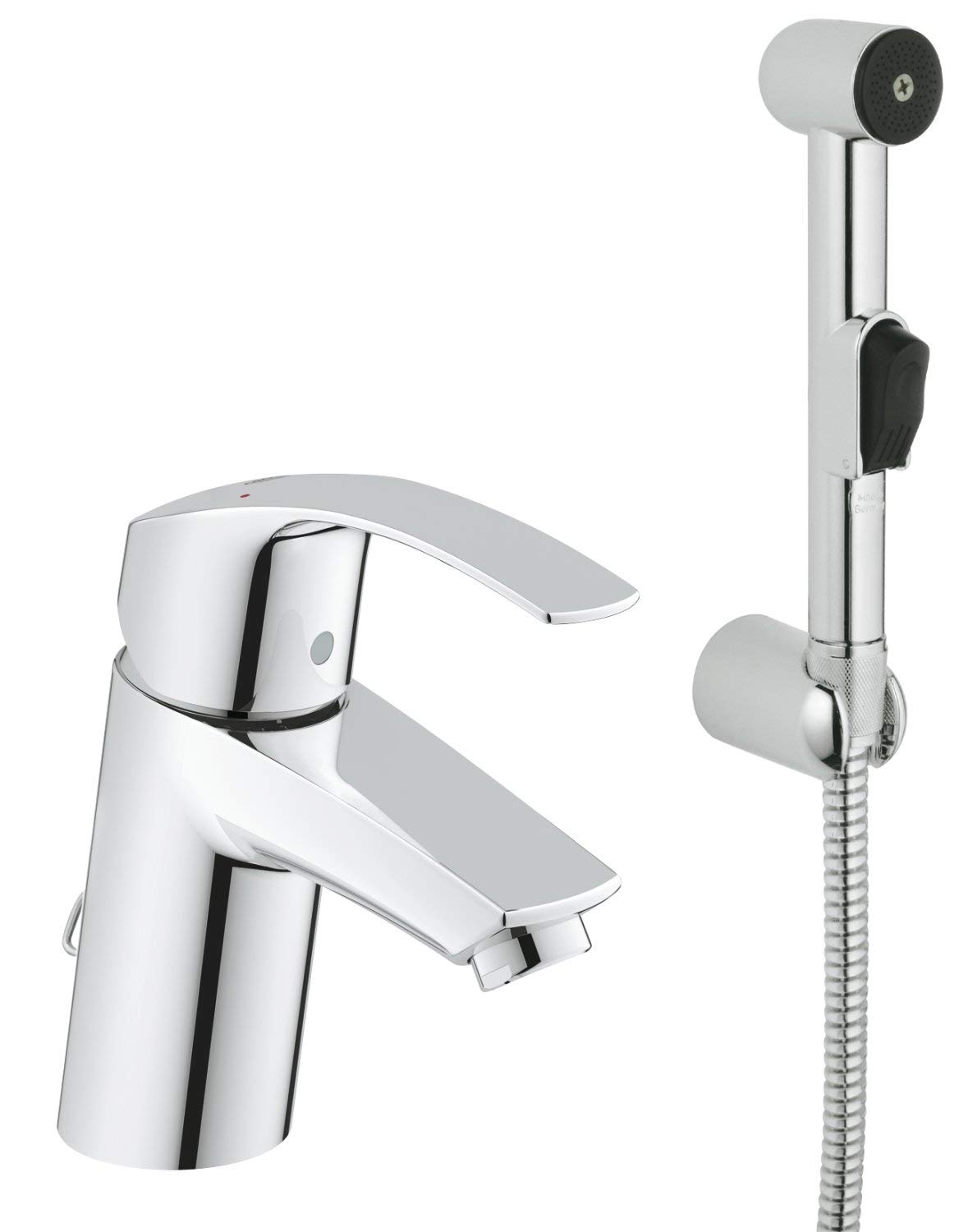 

Смеситель с гигиеническим душем Grohe Eurosmart 23124002 хром, Eurosmart