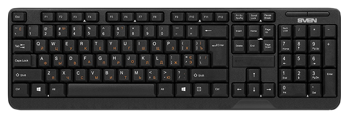 

Беспроводная клавиатура Sven Comfort 2200 Black, Comfort 2200 Wireless