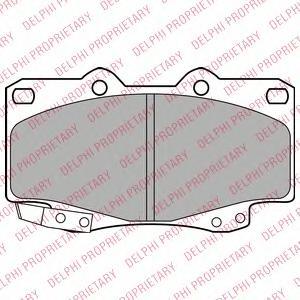 

Тормозные колодки DELPHI дисковые LP2242