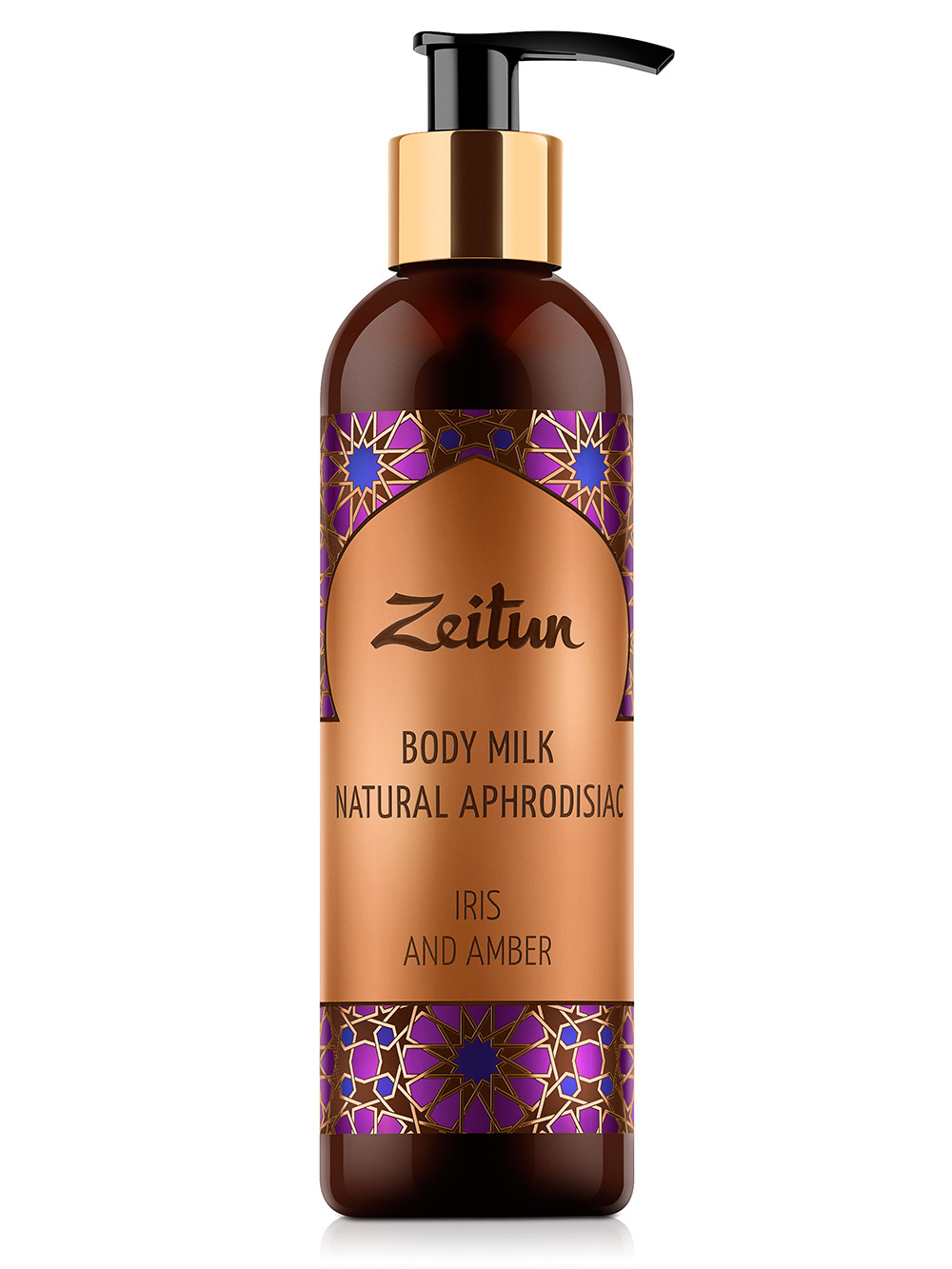 Молочко для тела Zeitun Body Milk Ирис и амбра с афродизиаком, 250 мл