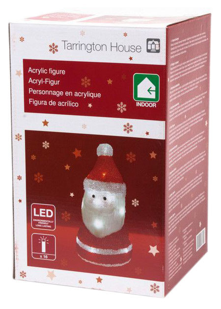 фото Фигурка светодиодная tarrington house дед мороз 16 led