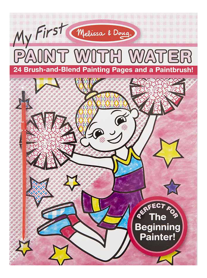 фото Раскраска впервые рисуем водой, розовый melissa and doug 3183 melissa & doug