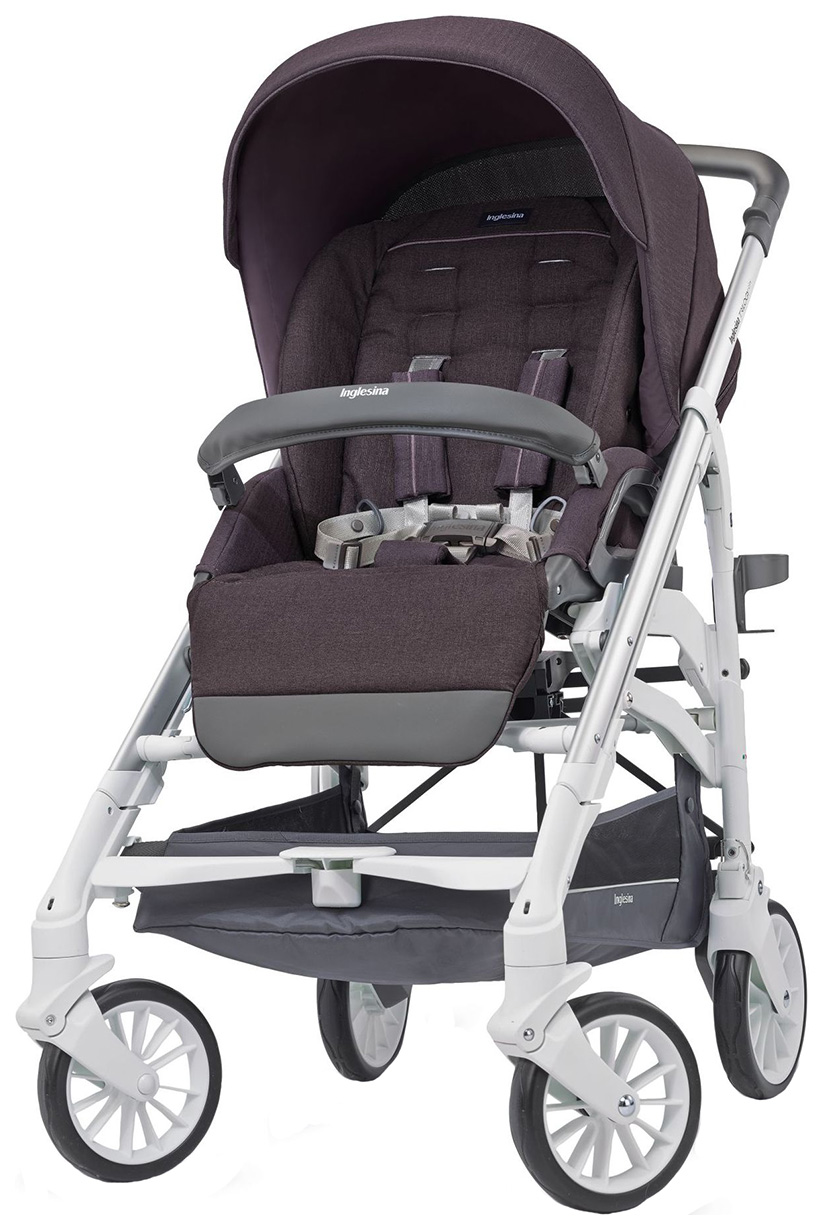 фото Коляска inglesina тrilogy system duo 2 в 1 сity white marron glac