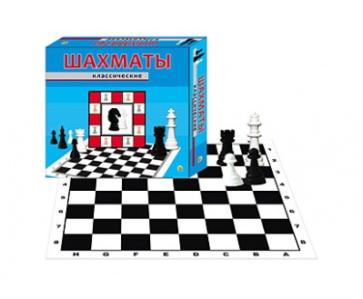 фото Шахматы классические в коробке поле 20 5х19 см рыжий кот ин-0156