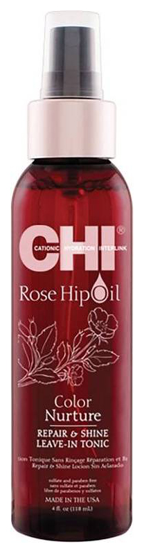 Купить Тоник для волос CHI Rose Hip Oil Repair & Shine Leave-In Tonic 118 мл