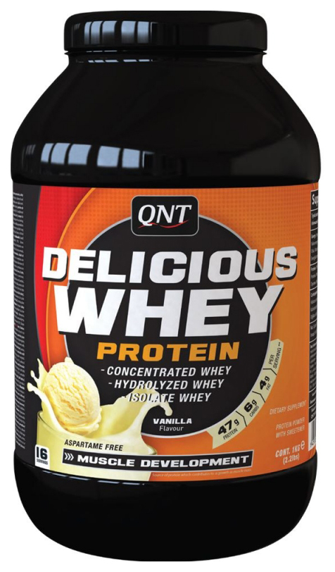 фото Протеин qnt delicious whey protein, 1000 г, vanilla