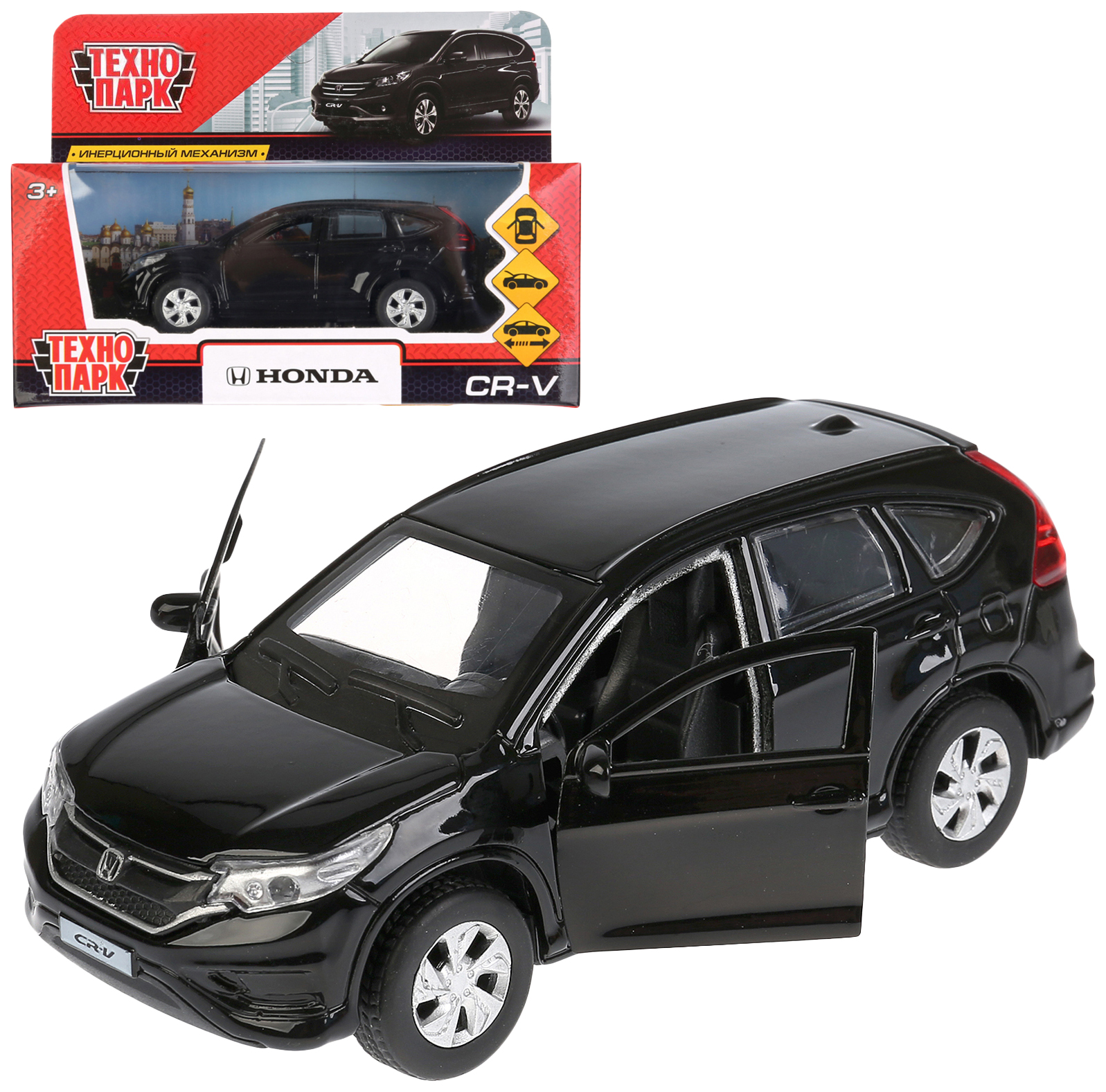 Машина металлическая Honda CR-V, 12 см , открываются двери Технопарк