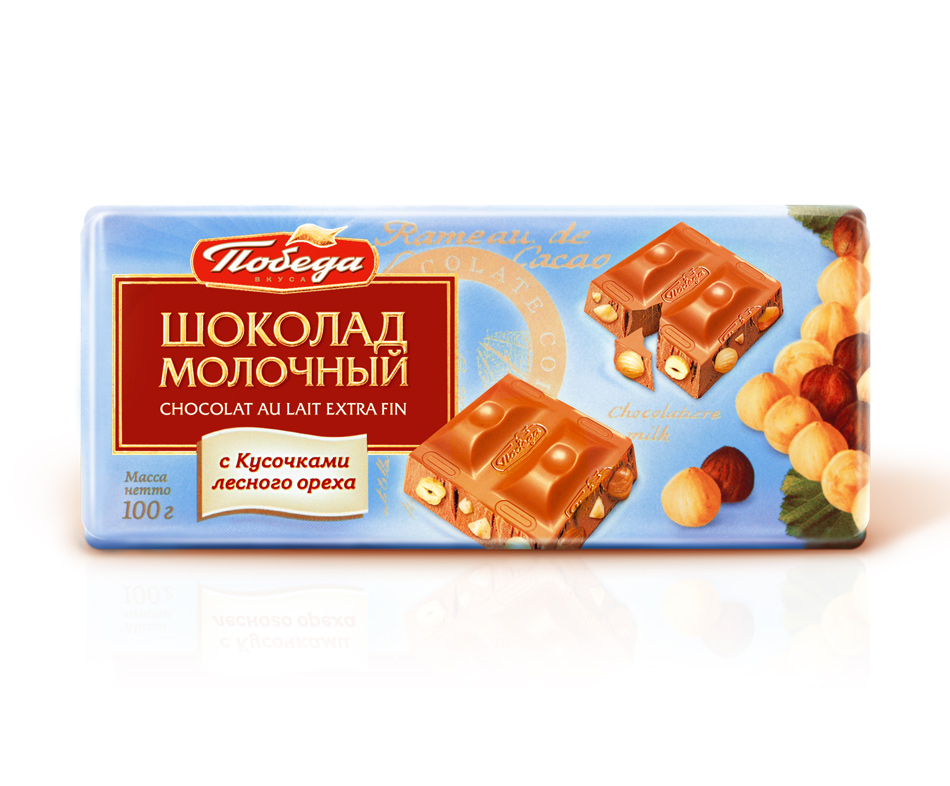 

Шоколад Победа Вкуса молочный с орехом