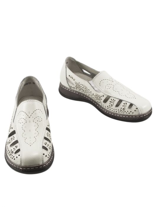 

Слипоны женские Brado ШирJY8735-1 белые 37 RU, ШирJY8735-1-white