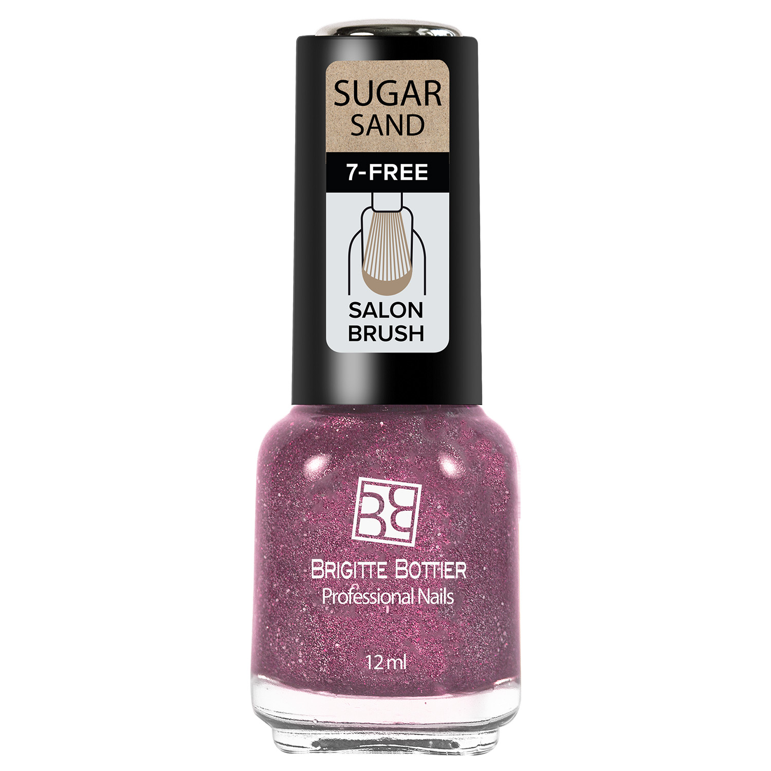 

Лак Brigitte Bottier Sugar Sand тон 303 искрящийся клубничный, 12 мл