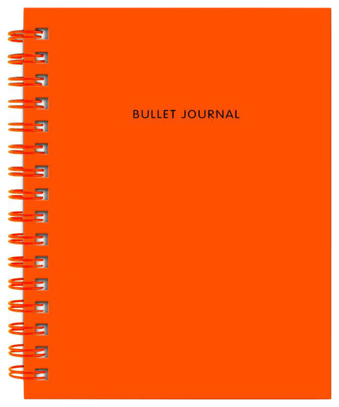 фото Творческий блокнот бомбора bullet journal оранжевый