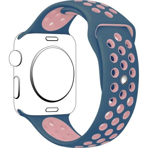 

Ремешок Sport Style для Apple Watch 42-44mm Blue-Light Pink