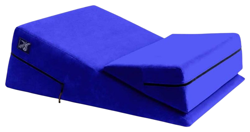 фото Подушка для любви liberator wedge ramp комбо большая и малая, синяя микрофибра 11215102
