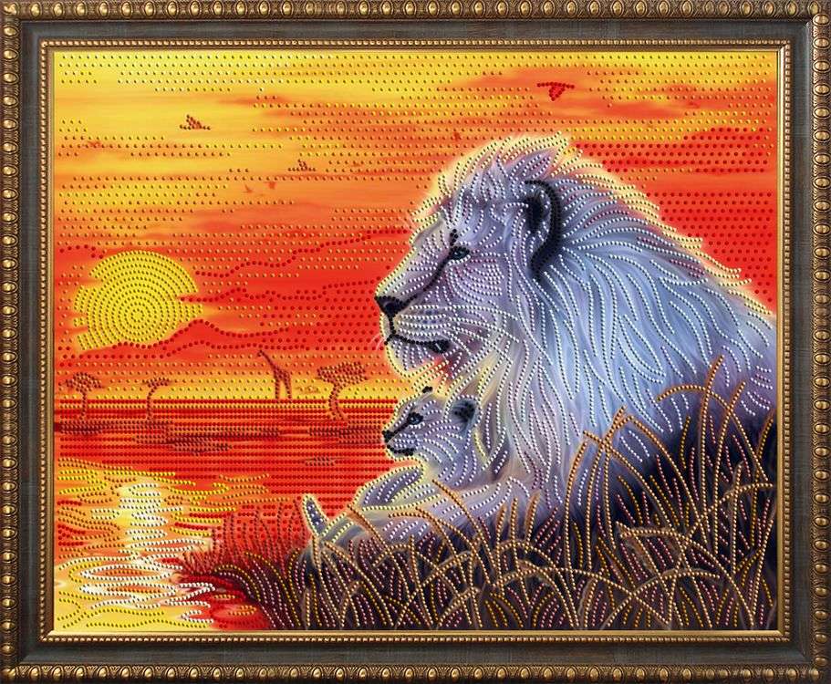 

Алмазная вышивка Алмазная Живопись Отец и сын, 40x50 см, Отец и сын