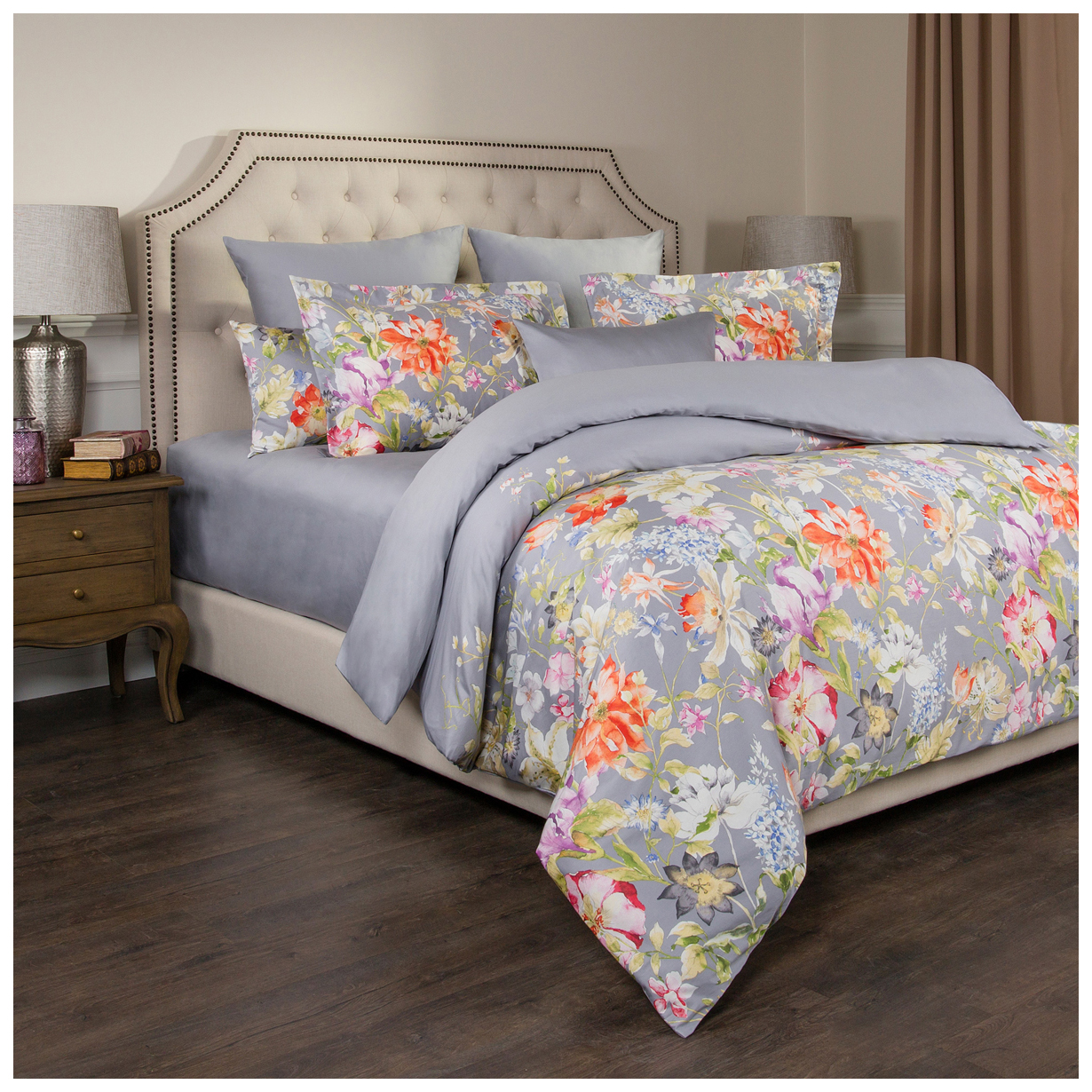 

Комплект постельного белья Santalino premium home collection двуспальный, Разноцветный