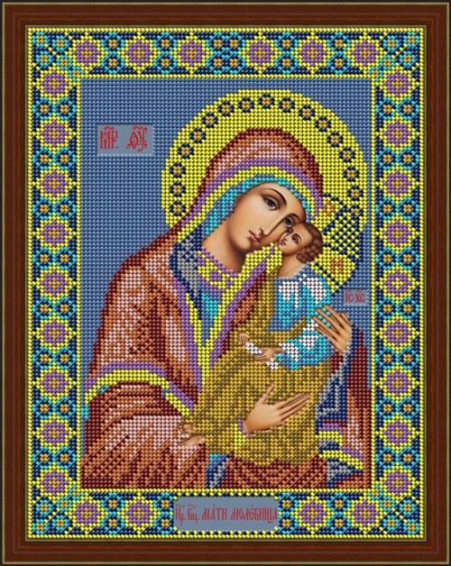 

Вышивка бисером Galla Collection И063 Икона Божией Матери Мати Молебница 21х27 см
