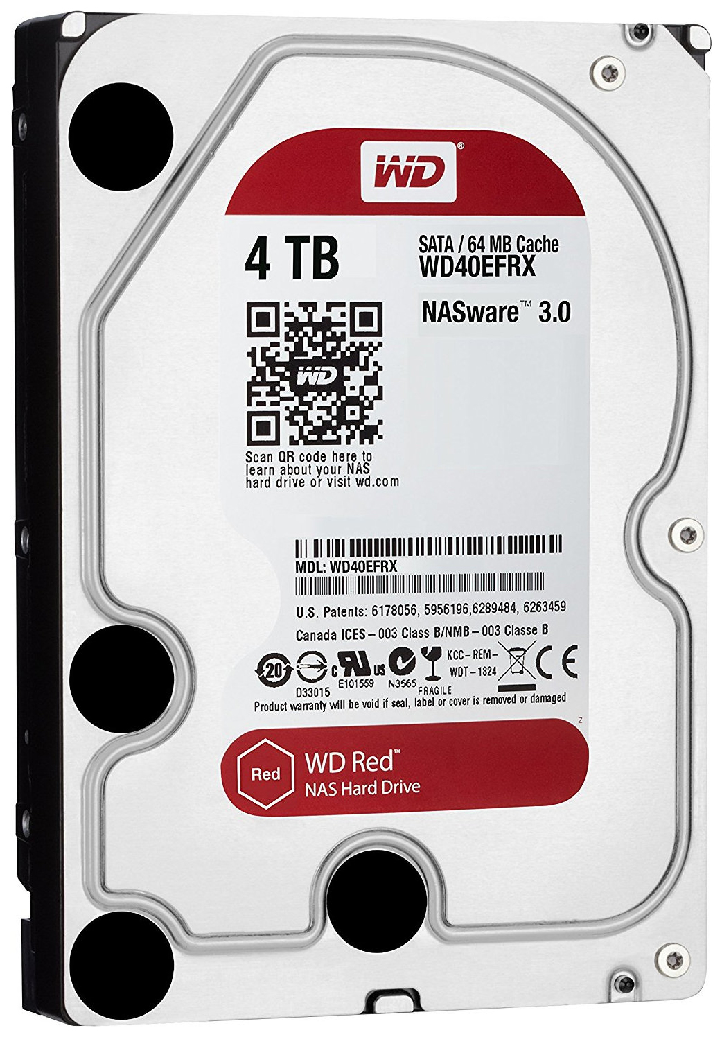 фото Внутренний жесткий диск western digital red 4tb (wd40efrx)