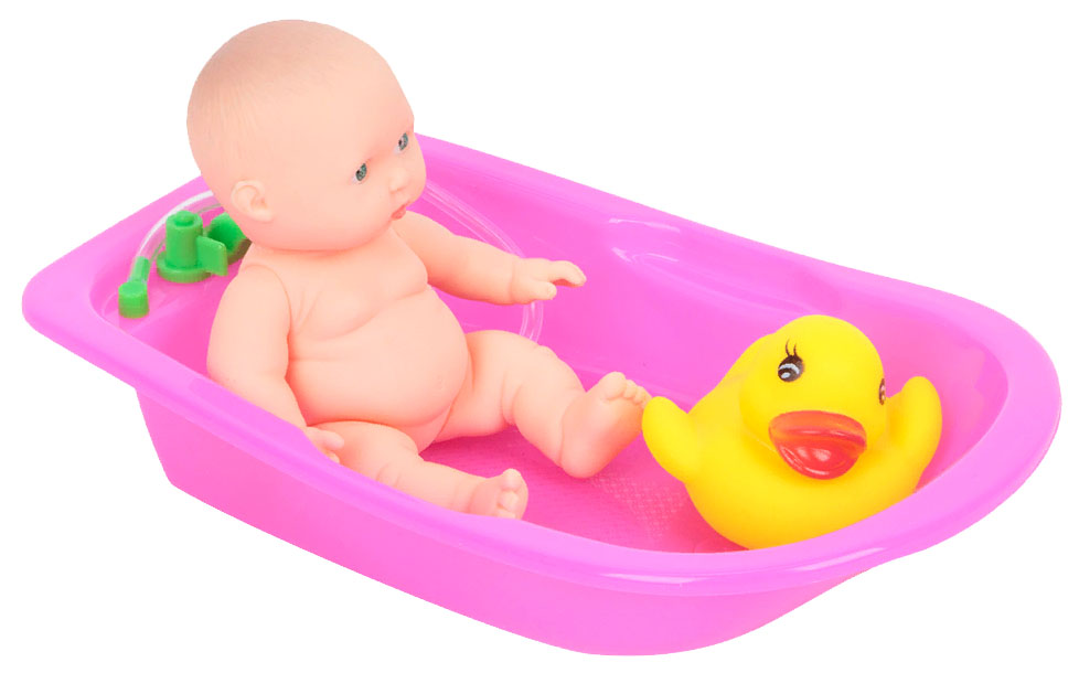 

Пупс S+S TOYS с ванночкой, в ассортименте