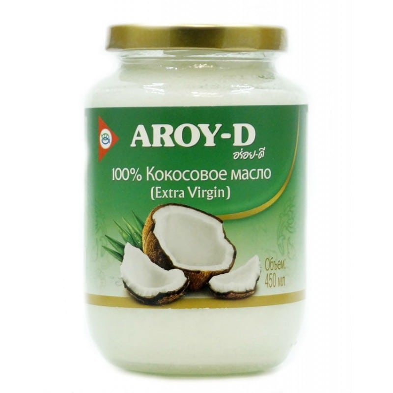 Масло кокосовое Aroy-D extra virgin 450 мл