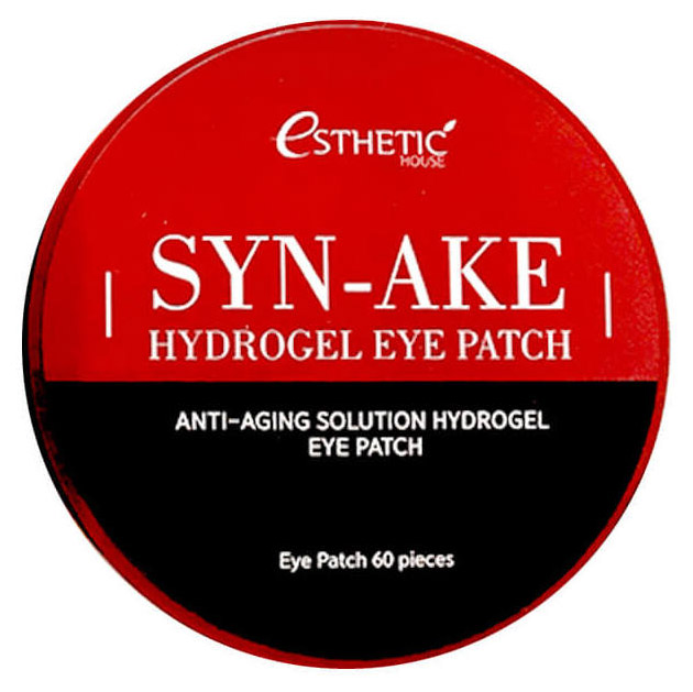 Патчи для глаз Esthetic House Syn-Ake Hydrogel Eye Patch 60 шт grace face патчи тканевые увлажняющие для глаз с витамином c от отеков и мешков 50 0