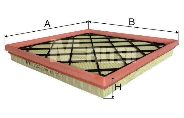 фото Фильтр воздушный mfilter k 778