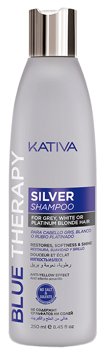 фото Шампунь kativa blue therapy silver shampoo 250 мл