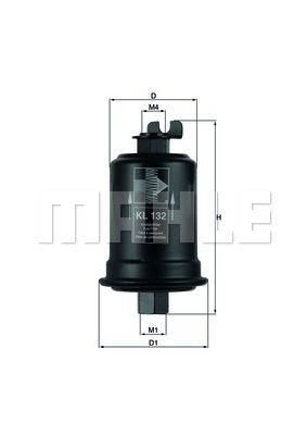 фото Фильтр топливный knecht kl 132 mahle/knecht