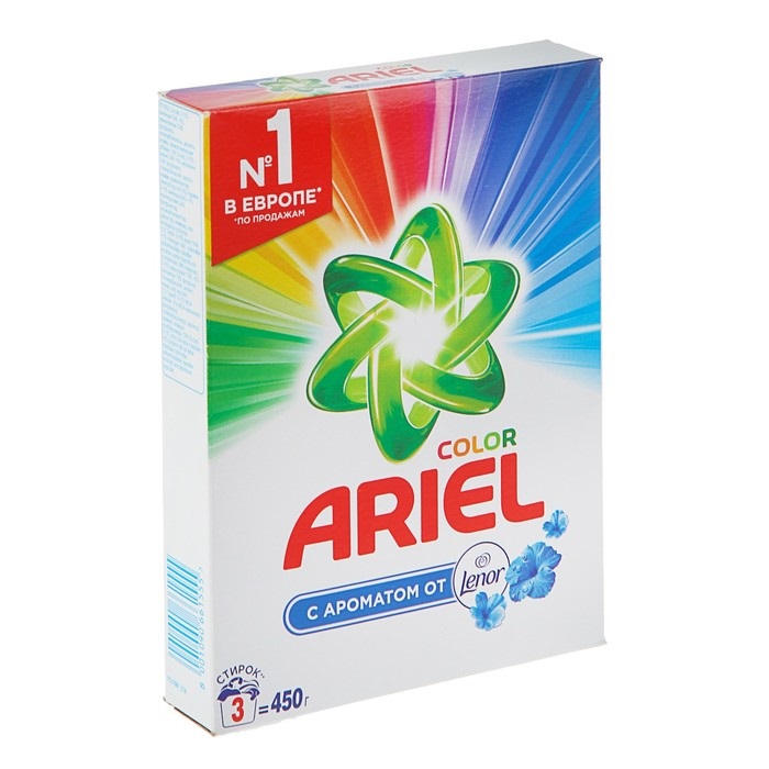

Порошок для стирки Ariel color touch of lenor fresh 450 г