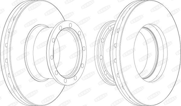 фото Тормозной диск beral bcr113a