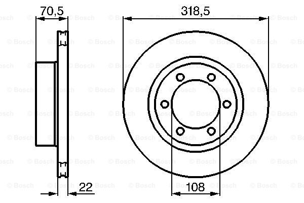 фото Тормозной диск bosch 0986478698